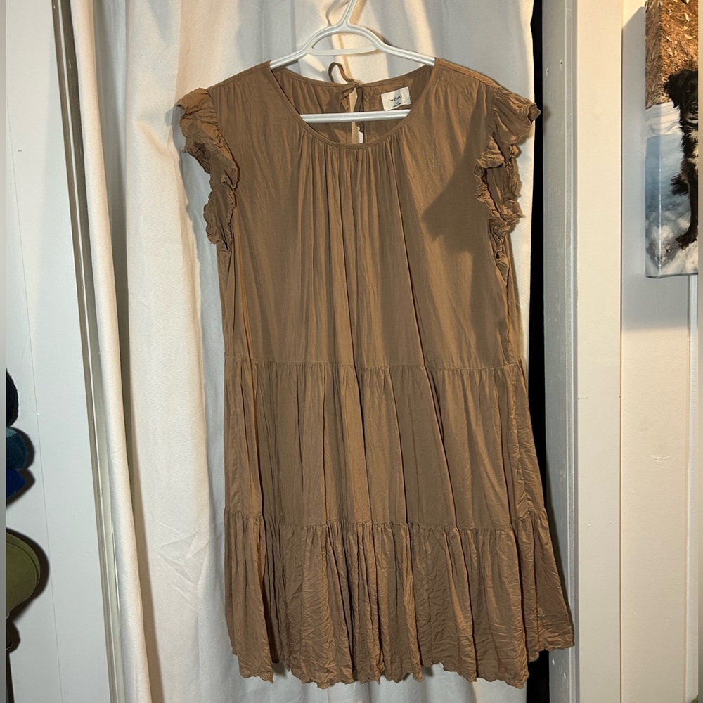 Wilfred Dress in camel brown